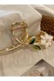 1Pc/Set Women's Alloy Hair Clip with Flower Ponytail and Hair Bun Designs for Outdoor Activities, Leisure, Dating, and Parties Stylish Hair Clip Beach Hair Claws and Hair Clips Holiday Hair Accessories - 3
