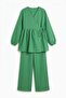 Cross-Tied Kimono Set 43457 - Green - 5