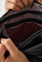 Women's Black First-Class Vegan Leather Multi-Compartment Crossbody Shoulder Bag - Casual and Stylish - 8