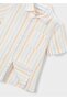Boy's Short Sleeve Linen Shirt Orange - 6