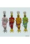 4pcs Crystal Perfume Essential Oil Bottle 30ml D9366