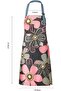 2 Pcs Kitchen Apron, Cooking Apron for Women, Adjustable Chef Apron, BBQ Aprons with 4 Pockets for Home Kitchen Baking Gardening - 2
