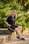 Zippered Striped Shorts Set - 2