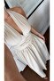 Women's Double-Breasted Collar Mini Dress with Drawstring Detail