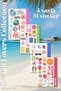 4-Pack Beach Lovers Collection Stickers, Decals, Agenda, Diary, Planner, Bullet Journal, Scrapbook