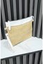 Unisex Straw Zipper Lined Long Strap Handbag Tablet Bag Portfolio Bag - 4