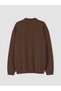 Brown College Collar Boys' Zippered Sweatshirt - 3