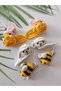 Handmade Set of 6 Organic Snap Clips Pinterest Models Hair Accessories Suitable for All Age Groups - 3