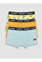Özmarka New Season Printed Boys' Boxer 3-Piece Set - 6