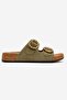 Double Buckle Women's Slippers Vison - 2
