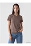 New Season Brown 100% Cotton Women's T-Shirt - 4