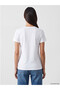New Season White Crew Neck Women's T-Shirt - 7
