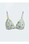 V-Neck Women's Bikini Top with Removable Pads