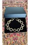 316L Zircon Stone Detailed Hoop Gold Bracelet Shiny Stone Chain Bracelet Cmjewelryi - 3
