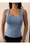 Women's Ultra Premium Soft Square Neck Strap Knitwear Bodysuit - 2