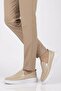 Beige Genuine Leather Men's Casual Shoes 62206 m - 2
