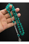 Skated block dice amber rosary king chain tassel design - 2