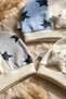 3-Pack 100% Cotton 3D Star Figured Two-Color Baby Beanie - Soft Textured Anti-Allergic Newborn V - 4