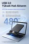 2.5-Inch USB 3.0 Sata Hdd Ssd Disk Box,5Gbps External Disk Box,480Mb/S Data Transfer,Plug Play,Auto Sleep,Abs Case with Led Indicator,Windows Mac Compatible Y200 - 2