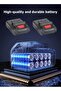Cordless Electric Drill Kit - 21V Impact Drill with Screwdriver Bits and Brad Point Drill Bits - Rechargeable Screw Driver with 2 Batteries - Home Tool Kit - 5