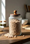Mien Striped Glass Jar |   Storage Container with Lid Mien Striped Glass Jar 1700 ml Transparent Storage Container with Lid - 2