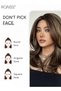 Wavy Layered Wig for Women Natural Soft Synthetic Heat Resistant Hair with Highlights for Wedding Cosplay Party Daily Wear (55cm,Brown Blonde) - 6