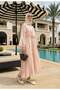 Aura Buckle Chiffon - Fully Lined Special Occasion Dress - Pink