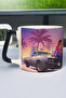 كوب سيراميك فاخر مطبوع عليه GTA 6 (قطعة واحدة) بمقبض أسود خاص V1D