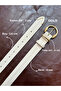 Learn Round Buckle Model Jacket Belt Dress Belt Trouser Belt - 4