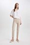 Valentina Sigaret Regular Waist Straight Leg Satin Trousers J8743az24sm - 5