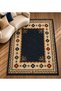 Sdtamor Black Traditional Theme Patterned Modern Woven Base Decorative Carpet Sdtamor56Black - 2