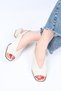 Laceless Belt Detailed Jurdan Sole Genuine Leather Sandals 342-172 Women's Sandals - 5