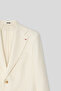 Ds Damat Regular Fit Ecru Dobby Fabric Jacket - 6