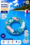 Intex 3-Piece Children's Sea Pool Swimming Set - Transparent Printed Swim Ring 61 Cm, Red Armbands and Swimming Goggles 6-12 Years M- M-59242-3Set - 3