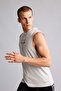 Boxy Fit Printed Crew Neck Sports Athlete Tank Top E7517Ax25Au