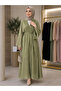 Elegant Organza Crystal Veil Abaya