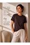 Women's Crew Neck Lycra Modal T-Shirt