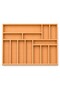 56X43 cm Wooden Spoon Holder Drawer Organizer Natural Wooden Kitchen Organizer - 5