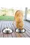 YUDANSI 2PC Stainless Steel Dog Bowls, 1500ml Dog Feeding Bowls with Rubber Bases - 7