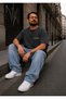 Men’s Loose Fit Urban Baggy Jeans – Dark Gray - 3