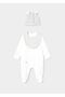 Baby 3-Piece Duck Print Hat and Booties Jumpsuit Set Gray 1728 - 2