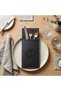 Black Leather Spoon Holder Spoon Fork Case Black Color 6 Pieces - 3