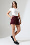 Women's Black High Waist Shorts - 3