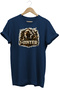 Unisex Pointer Hunter Printed T-Shirt - Hunter Dogs Series Crew Neck Cotton T-Shirt