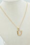 Style Pearl/Xuping Jewelry U Flat Letter Necklace - 2