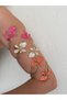 Adjustable Shiny Enamel Floral Design Trendy Women's Bracelet And/Or Bangle - 6