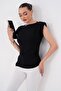 Women's Padded Blouse with Gathered Side Detail 260479 - - 2