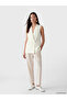 Ecru Double-Breasted Collared Women's Classic Vest by Güli̇s Gi̇yi̇m - 2