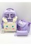 Luxury Plush Detailed Thermal School Backpack and Pencil Case Set for Girls Primary School Bag