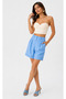 Women's Modal Fabric Pleated High-Waist Bermuda Shorts with Hem Detail / Women’S Pleated High-Waist Bermuda Shorts in Modal Fabric - 6